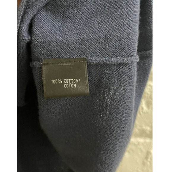 Lafayette 148 New York Women Blue 100% Cotton Round Neck Sweater Tank Top Size M - Picture 3 of 4